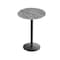 Holland Bar Stool Co 36 Tall OD214 Black Table Base w22 Diameter foot and 32 Diameter Greystone Top, IndoorOutdoor OD214-2236BWODS32RGryStn - alternate 1